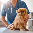 dog at the vet